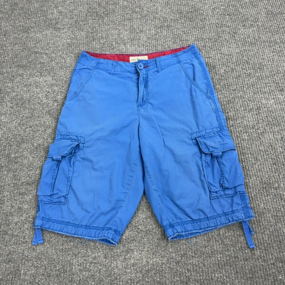 Urban Pipeline Cargo Shorts Mens 29‎ Blue Cotton Ripstop Pockets Casual Skate